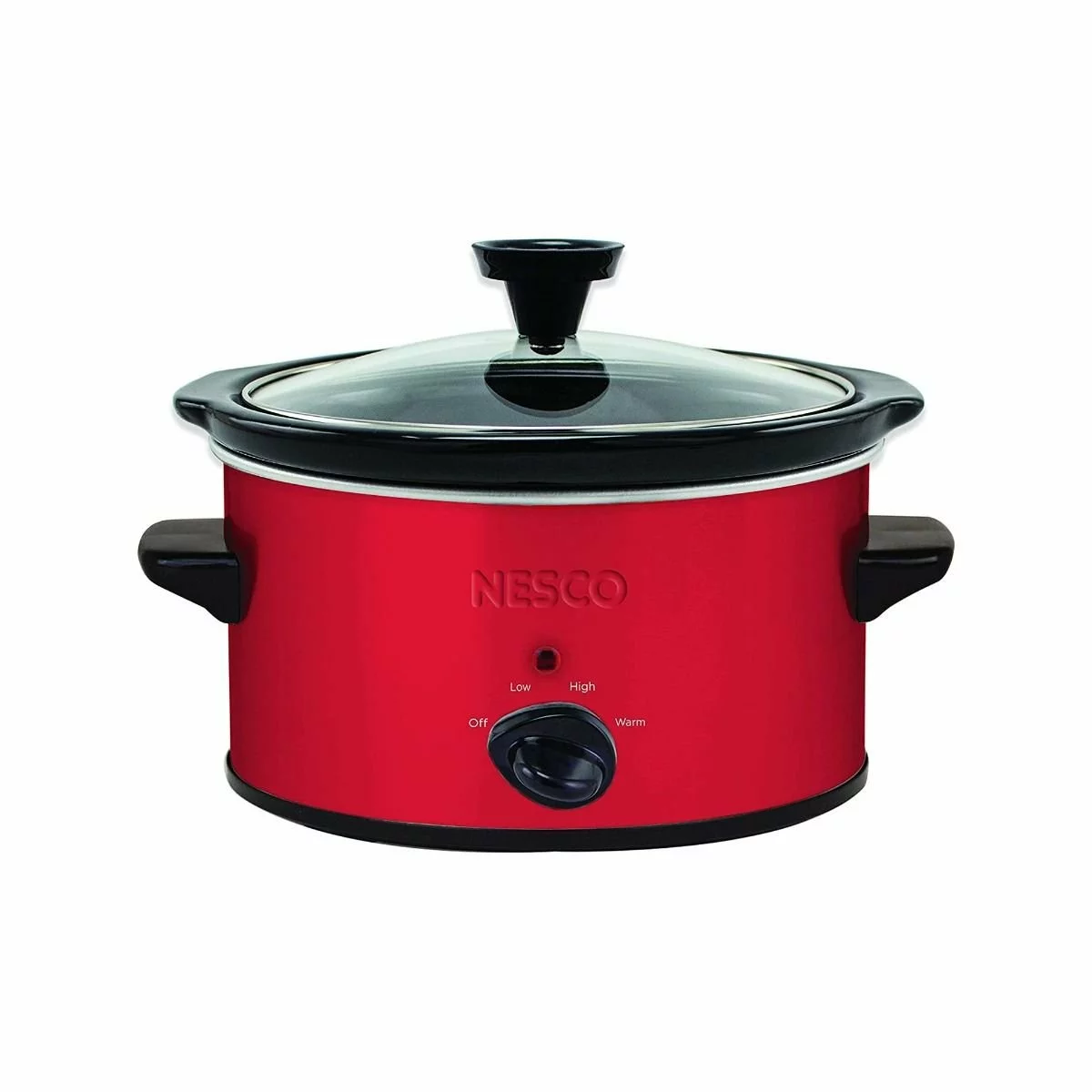 Nesco / American Harvest Nesco 1.5-Quart Oval Slow Cooker | Red Metallic