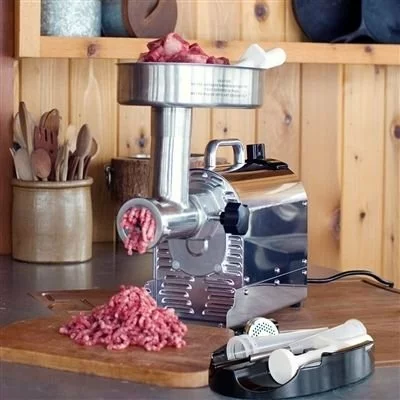 Weston Pro Series Silver #12 Electric Meat Grinder - Image 2