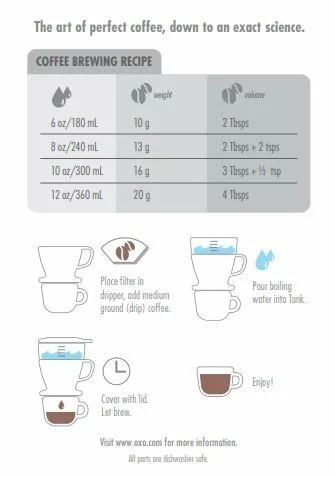OXO Brew Pour-Over Coffee Maker With Water Tank - Image 2