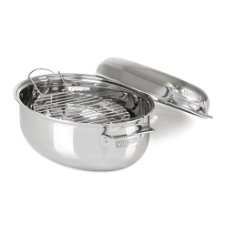 Viking 3-Ply 3-in-1 Stainless Steel 8.5-Quart Oval Roaster