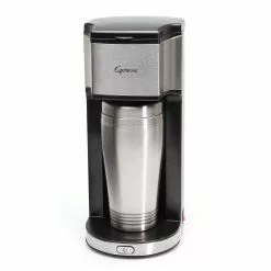Capresso On The Go 16oz Single Cup Coffee Maker | Stainless