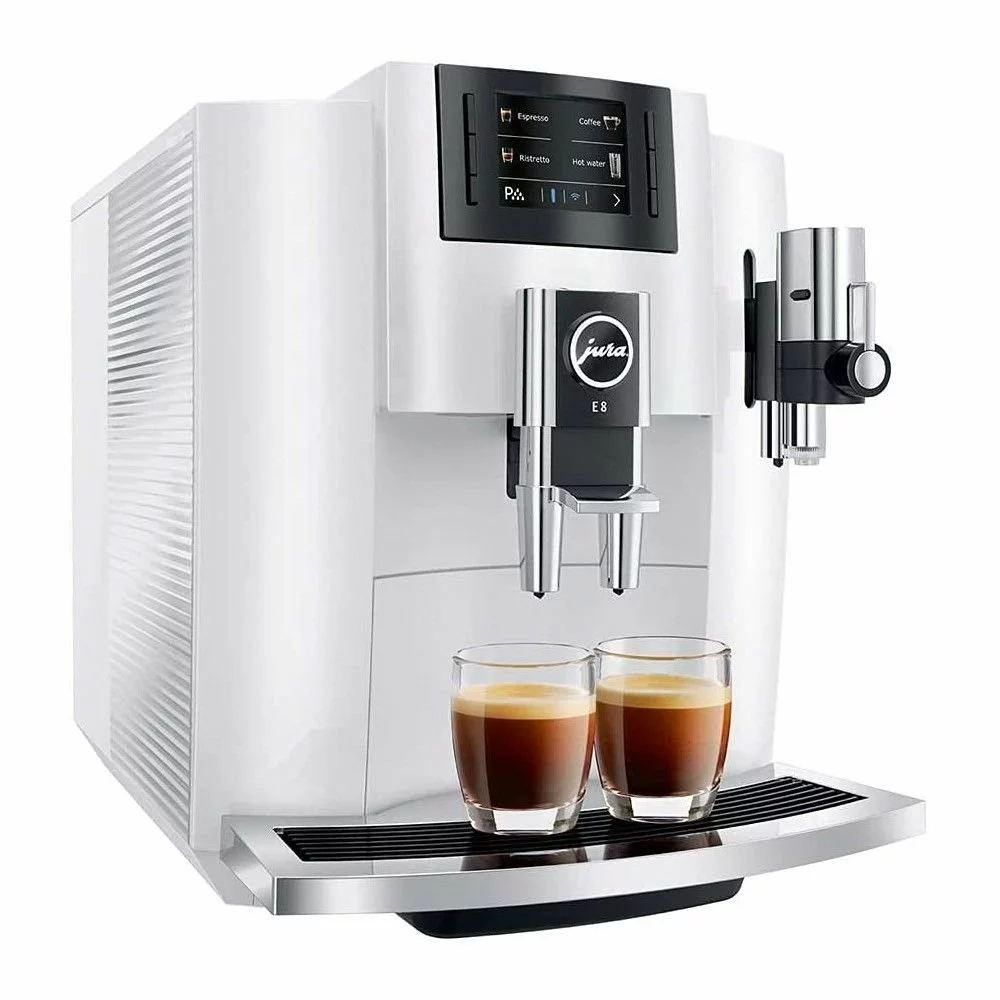 Jura E8 Automatic Espresso Machine | Piano White - Image 2