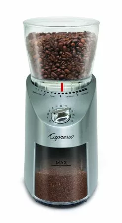 Capresso Infinity Plus Stainless Steel Conical Burr Coffee Grinder