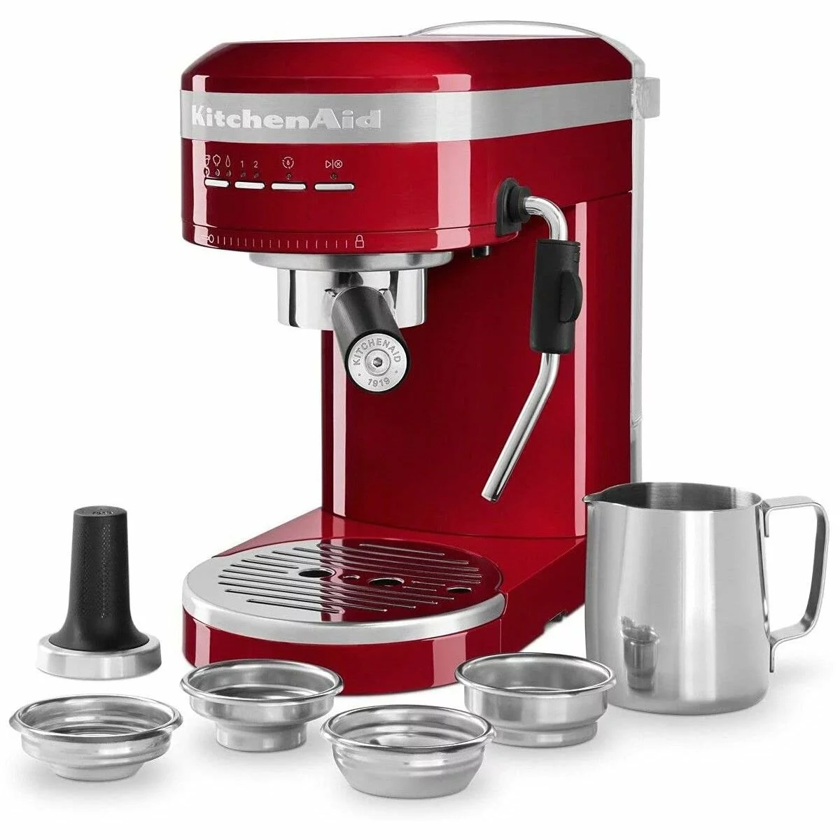 KitchenAid Semi Auto Metal Espresso Maker | Empire Red - Image 3