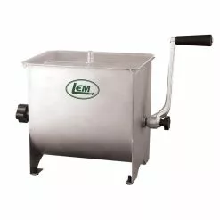 LEM Stainless Steel Meat Mixer 20lb Capacity Mixer W/ Plastic Cover