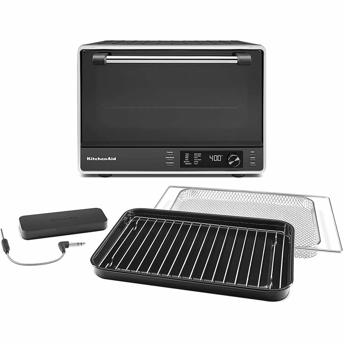 KitchenAid Dual Convection Countertop Oven With Air Fry & Temperature Probe | Black Matte - Image 2
