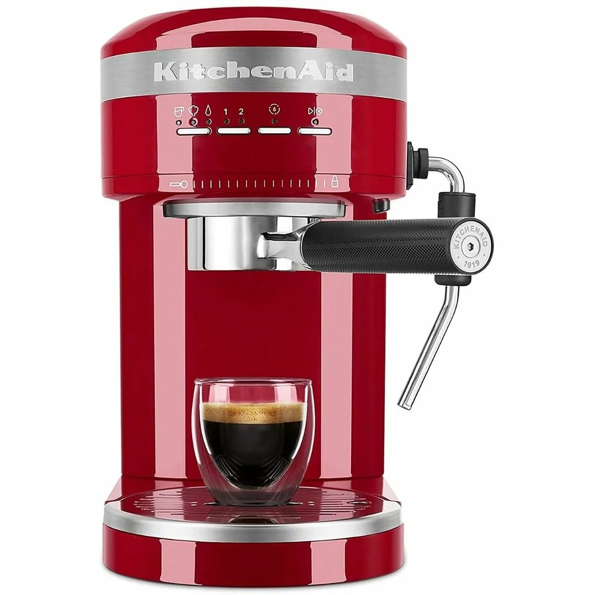 KitchenAid Semi Auto Metal Espresso Maker | Empire Red - Image 2
