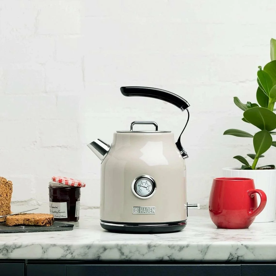 Haden Dorset 7-Cup Stainless Steel Electric Kettle | Putty Beige - Image 12