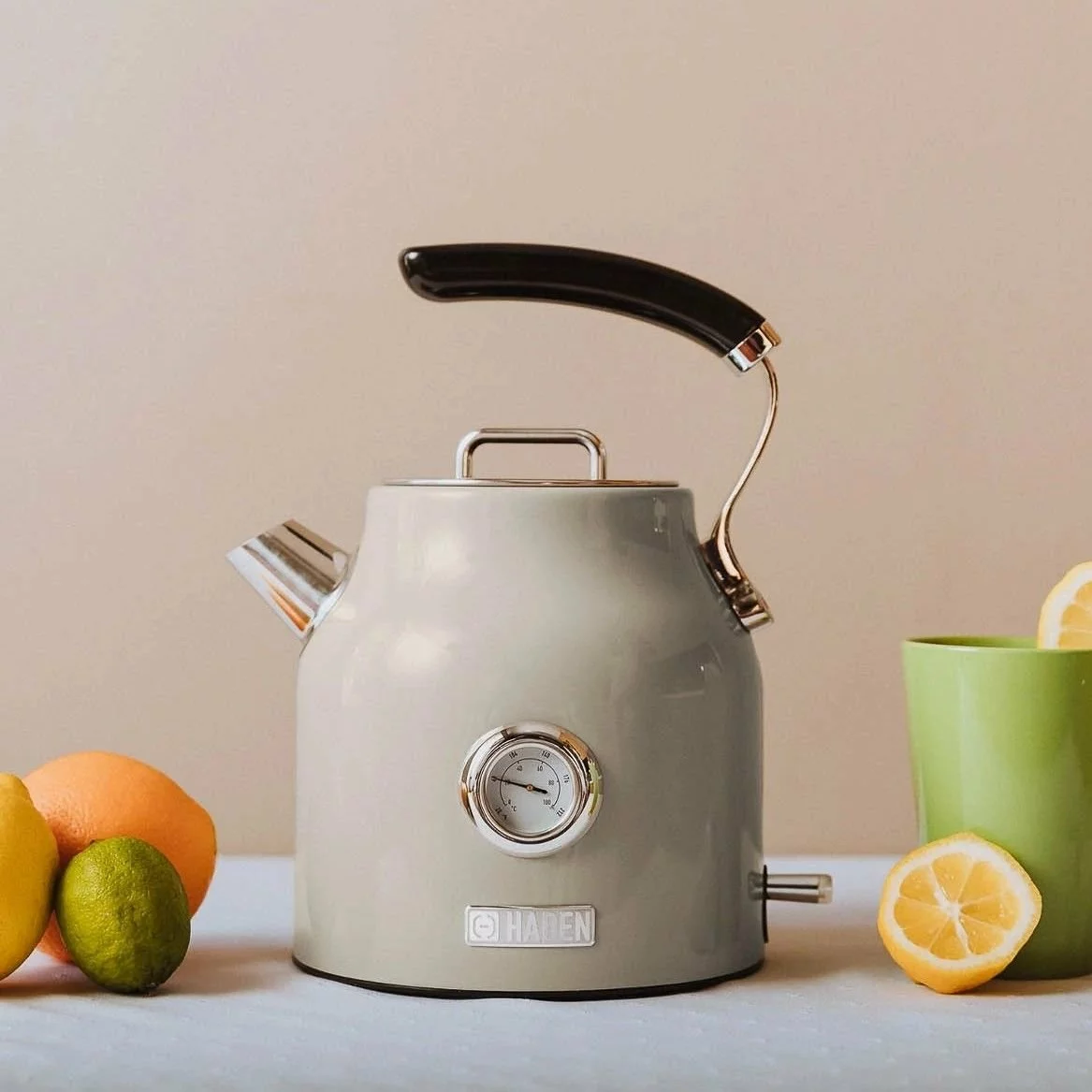 Haden Dorset 7-Cup Stainless Steel Electric Kettle | Putty Beige - Image 11