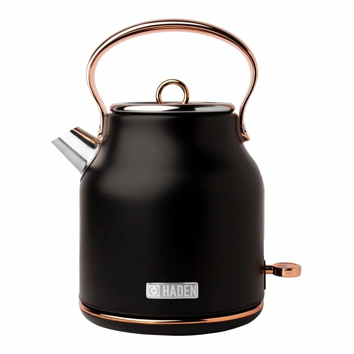 Haden Heritage 7-Cup Electric Kettle | Black And Copper