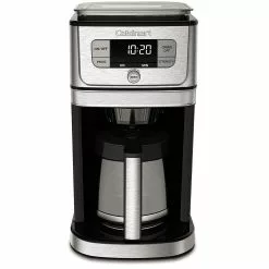 Cuisinart 12-Cup Fully Automatic Burr Grind & Brew Coffeemaker With Glass Carafe | Black & Stainless Steel