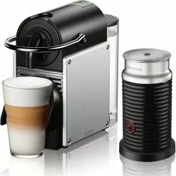 Nespresso Pixie Espresso Machine With Aeroccino By De'Longhi | Aluminum