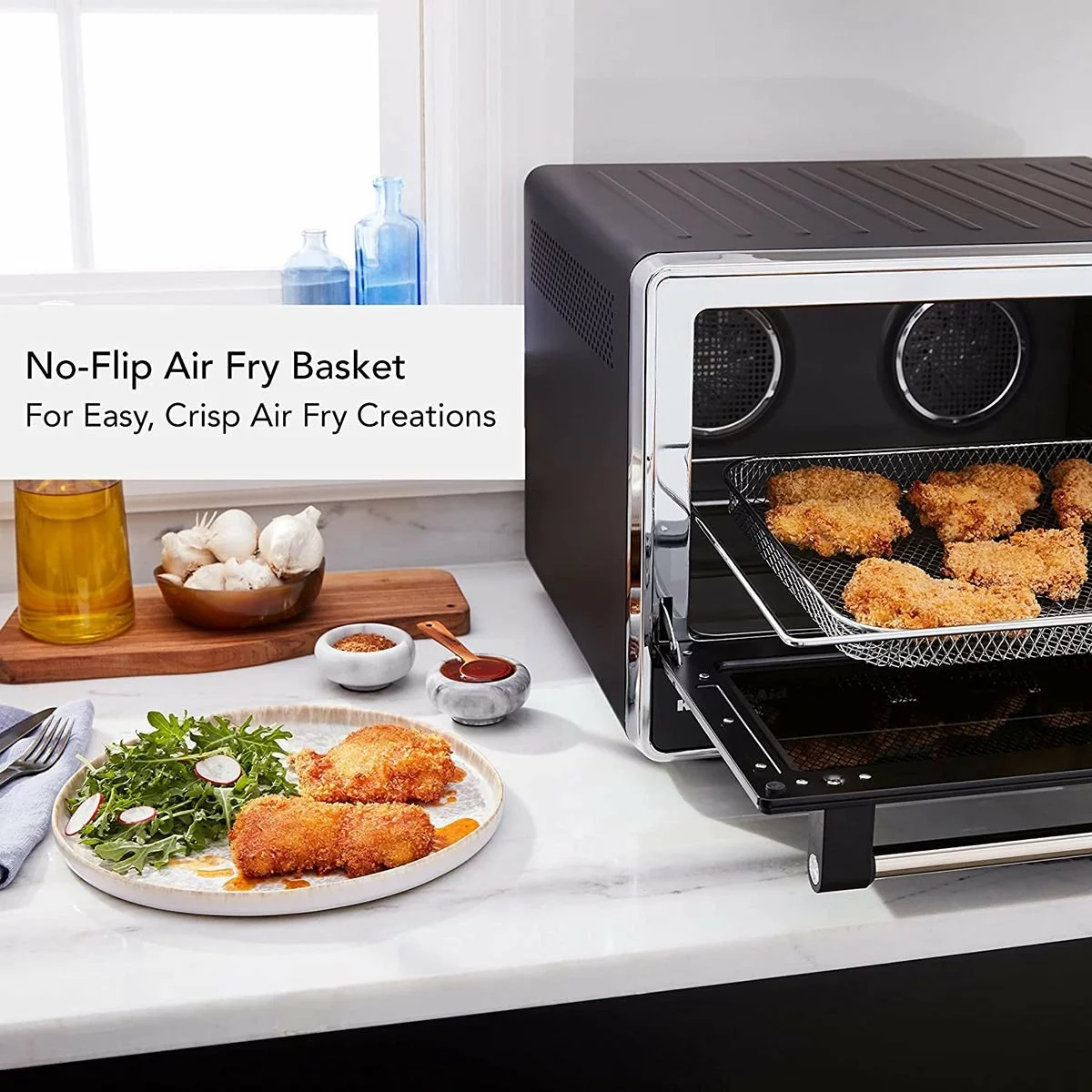 KitchenAid Dual Convection Countertop Oven With Air Fry & Temperature Probe | Black Matte - Image 6