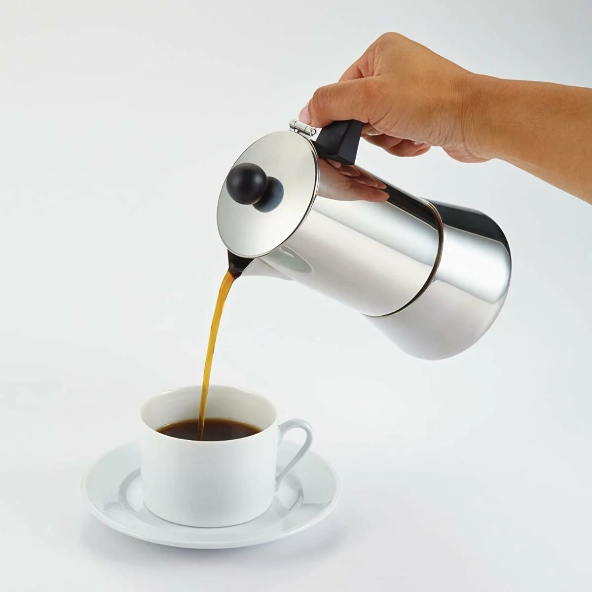 BonJour 9oz Stovetop Espresso Maker | Stainless Steel - Image 6