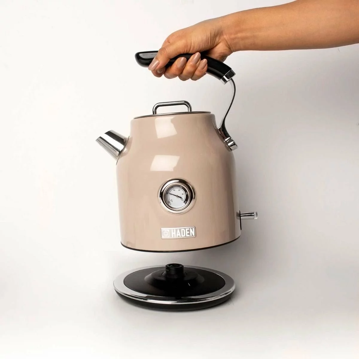 Haden Dorset 7-Cup Stainless Steel Electric Kettle | Putty Beige - Image 8