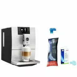 Jura ENA 8 Automatic Coffee & Espresso Machine With Touch Screen | Metropolitan Black + Smart Connect + Replacement Water Filter & Descaling Tabs