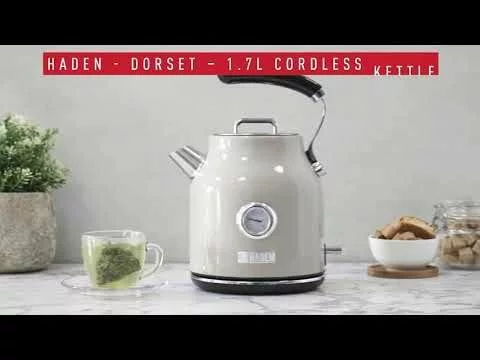 Haden Dorset 7-Cup Stainless Steel Electric Kettle | Putty Beige - Image 13