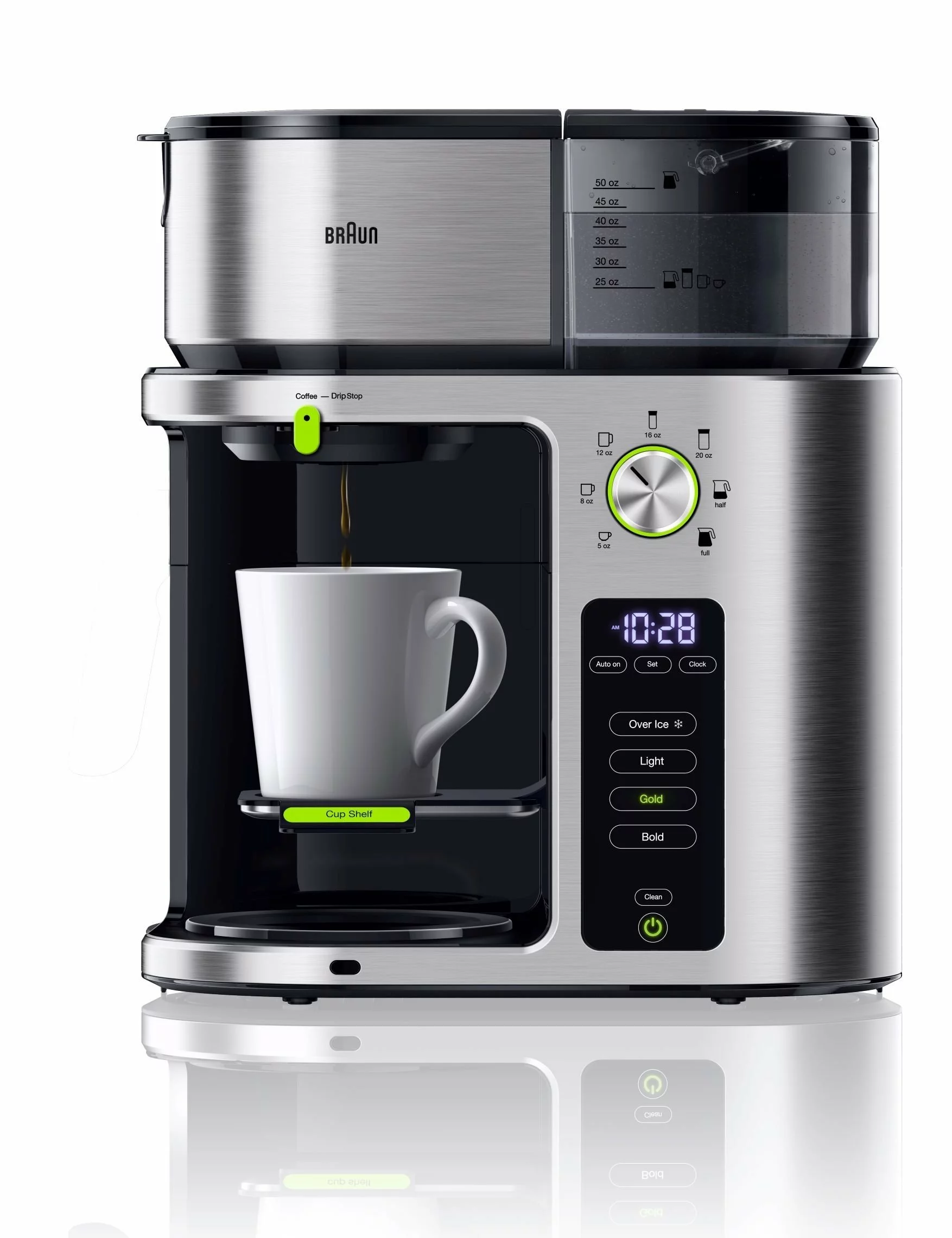 Braun 10-Cup MultiServe Drip Coffee/Iced Coffee Machine | Stainless Steel - Image 4