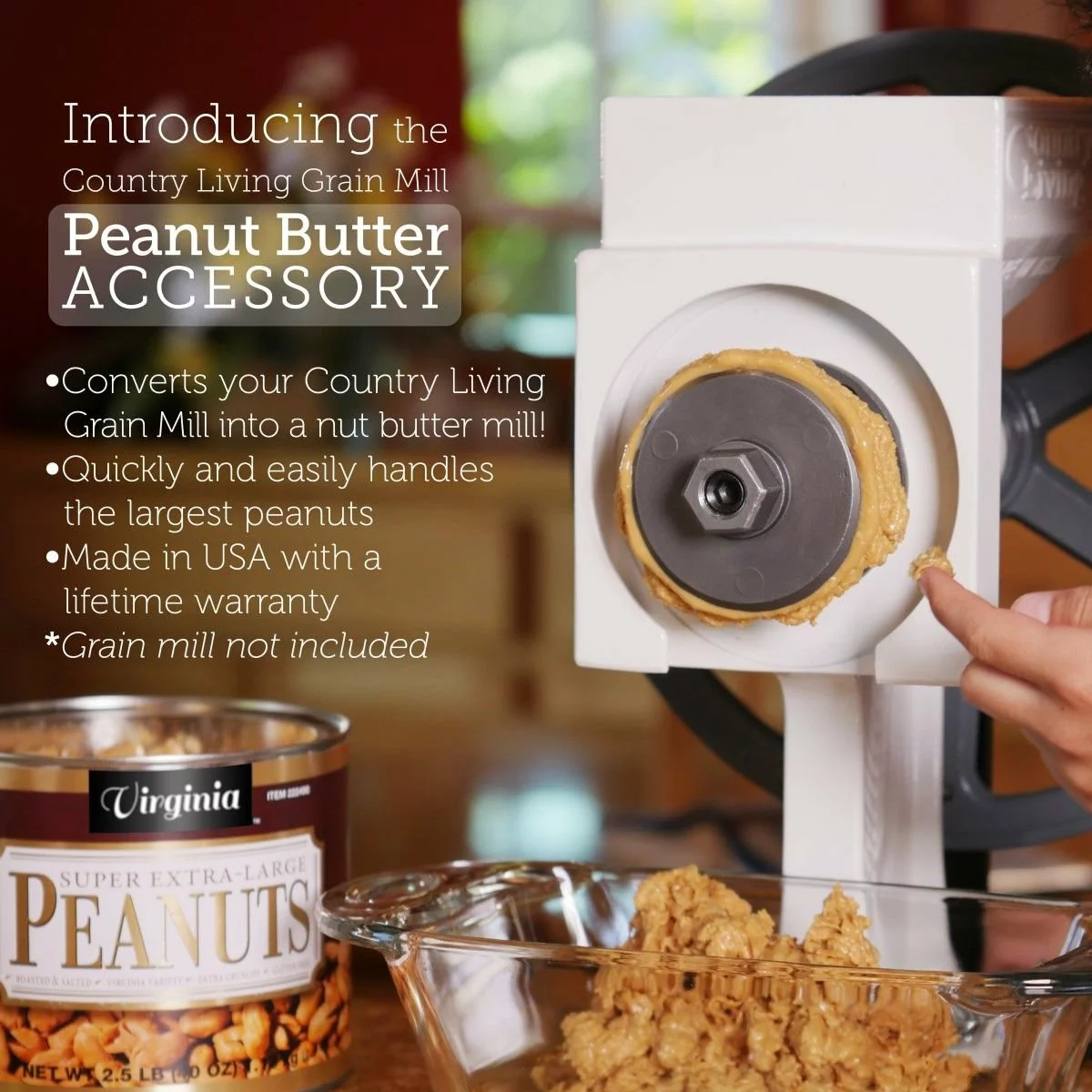 Country Living Grain Mill Peanut Butter Accessory - Image 2