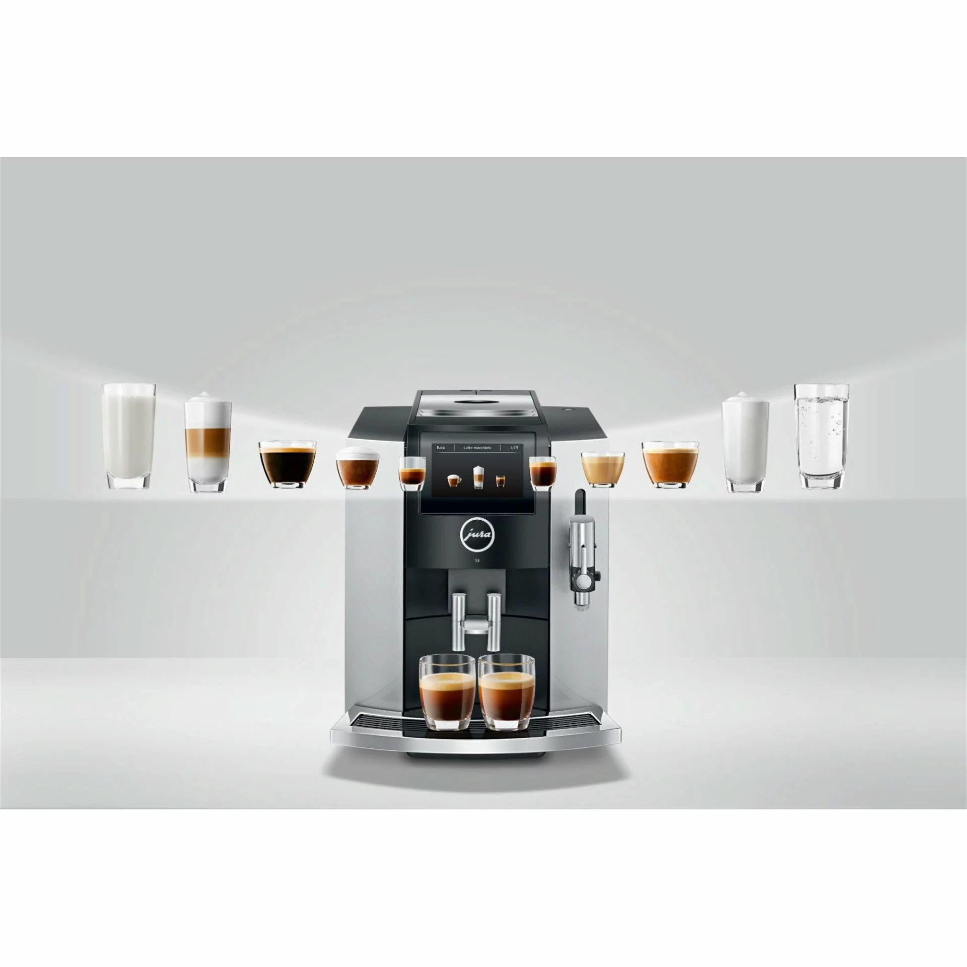 Jura S8 Automatic Coffee & Espresso Machine | Moonlight Silver - Image 14