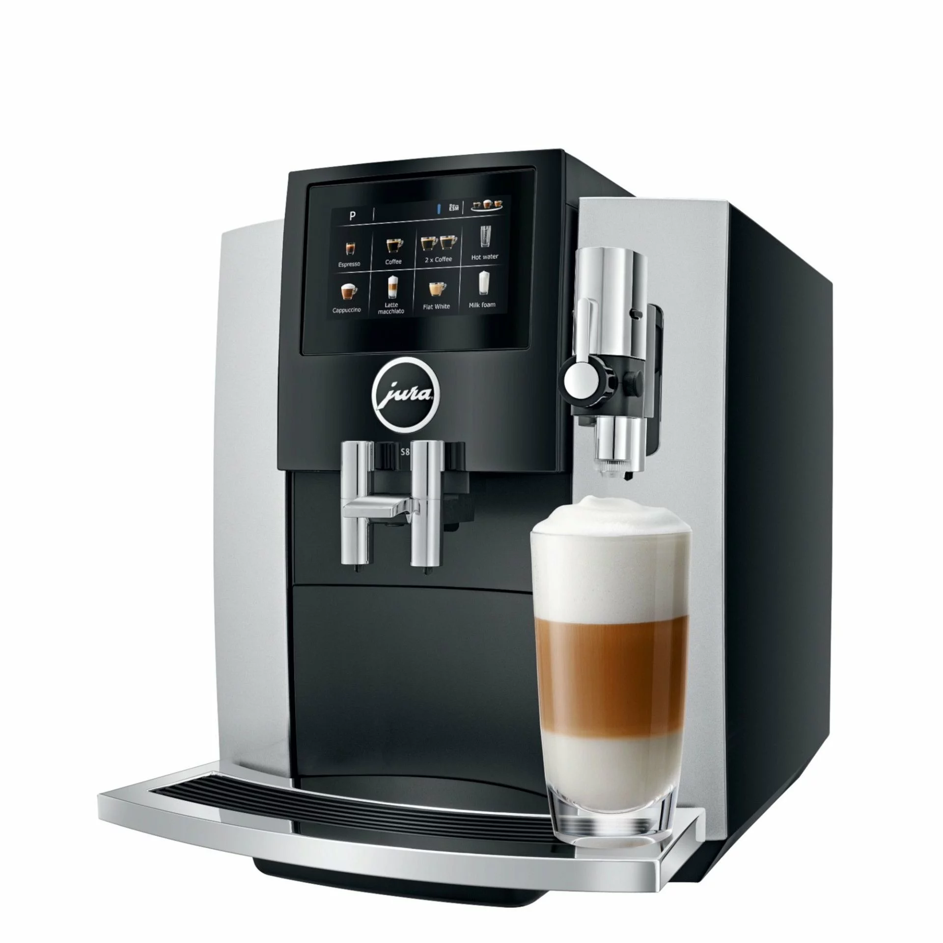 Jura S8 Automatic Coffee & Espresso Machine | Moonlight Silver - Image 3
