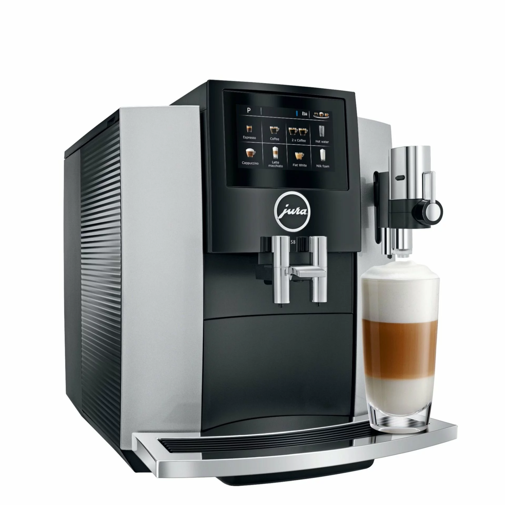 Jura S8 Automatic Coffee & Espresso Machine | Moonlight Silver - Image 2
