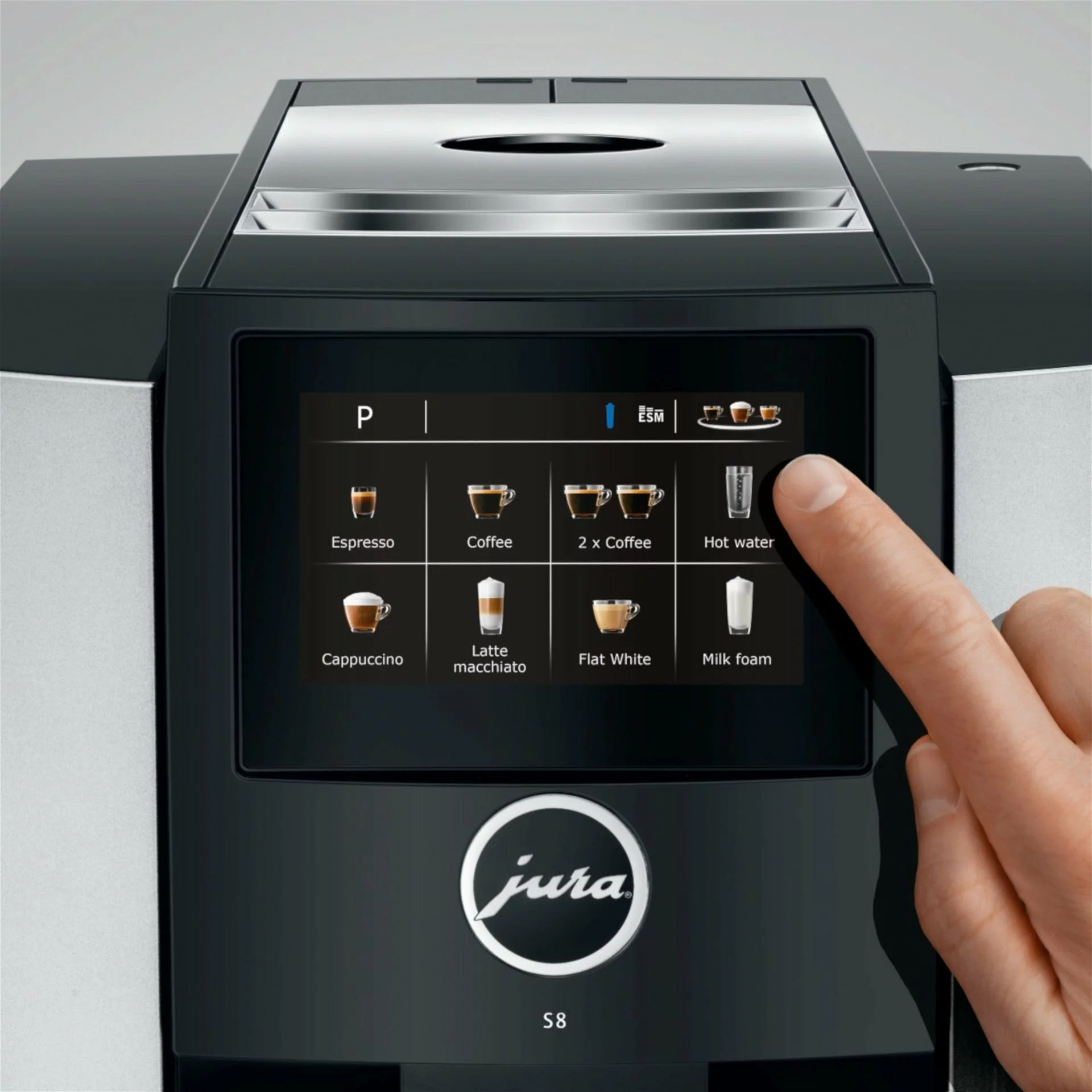 Jura S8 Automatic Coffee & Espresso Machine | Moonlight Silver - Image 9