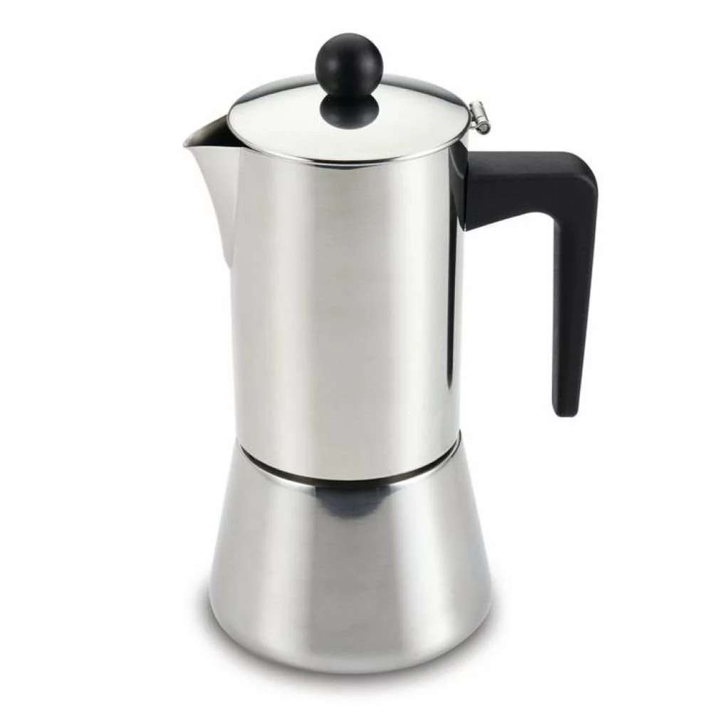 BonJour 9oz Stovetop Espresso Maker | Stainless Steel